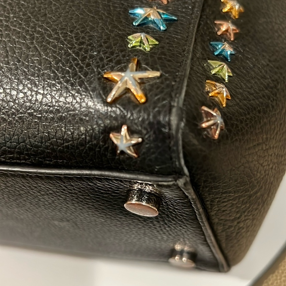Jimmy Choo Navy Blue Leather Star Tote Bag - Picture 10 of 15